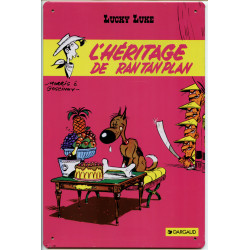 Plaque métal - Lucky Luke -...